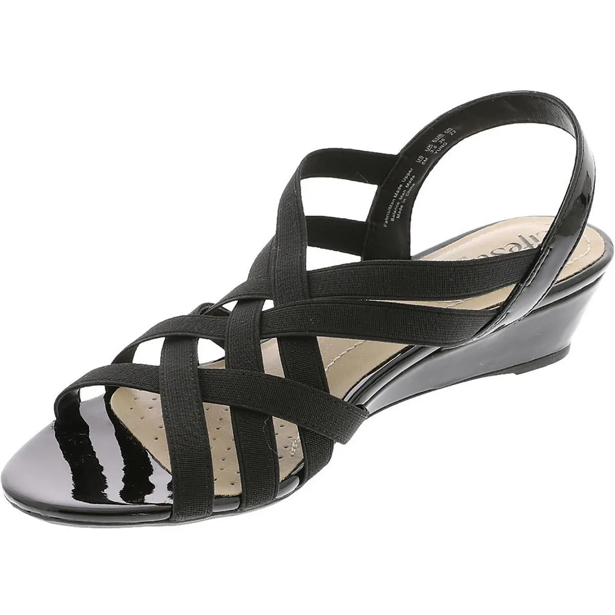 Yung Womens Patent Slingback Sandals