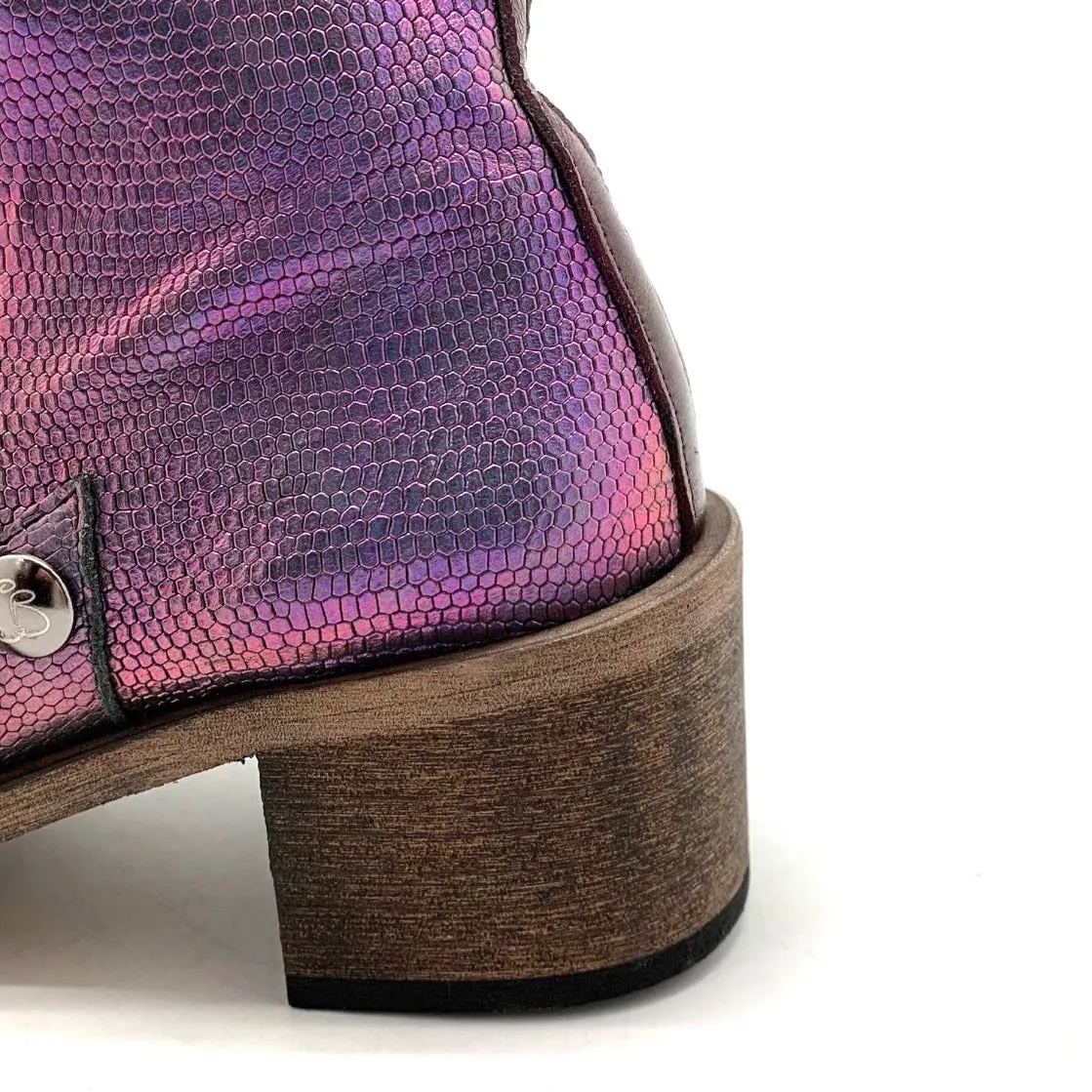 Zane - Iridescent purple ankle boot-Last paIr 36