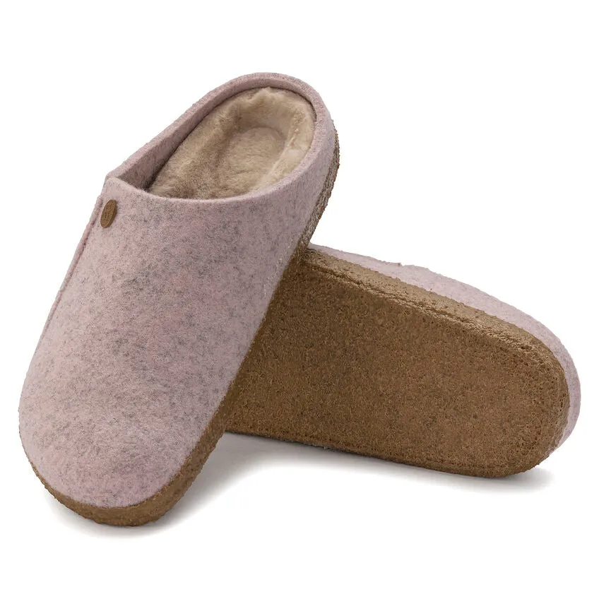 Zermatt Women - Light Rose Wool Felt Shearling||Zermatt pour femmes - Fourrure et feutre de laine rose ple