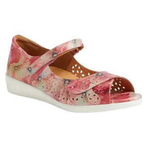 Ziera Daffodil Melon Flower Leather Sandal (Women's)