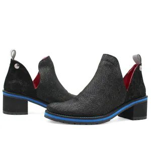 Zigg - Black Blue ankle boot- last pair 38