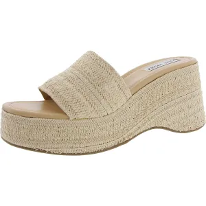 Zillion R Womens Padded Insole Woven Platform Sandals