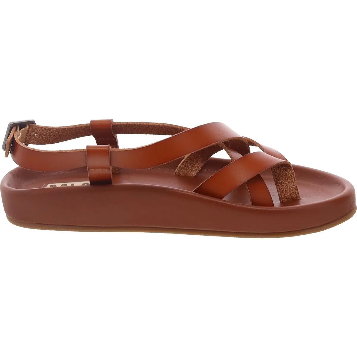 Zurie Womens Faux Leather Ankle Strap Slingback Sandals