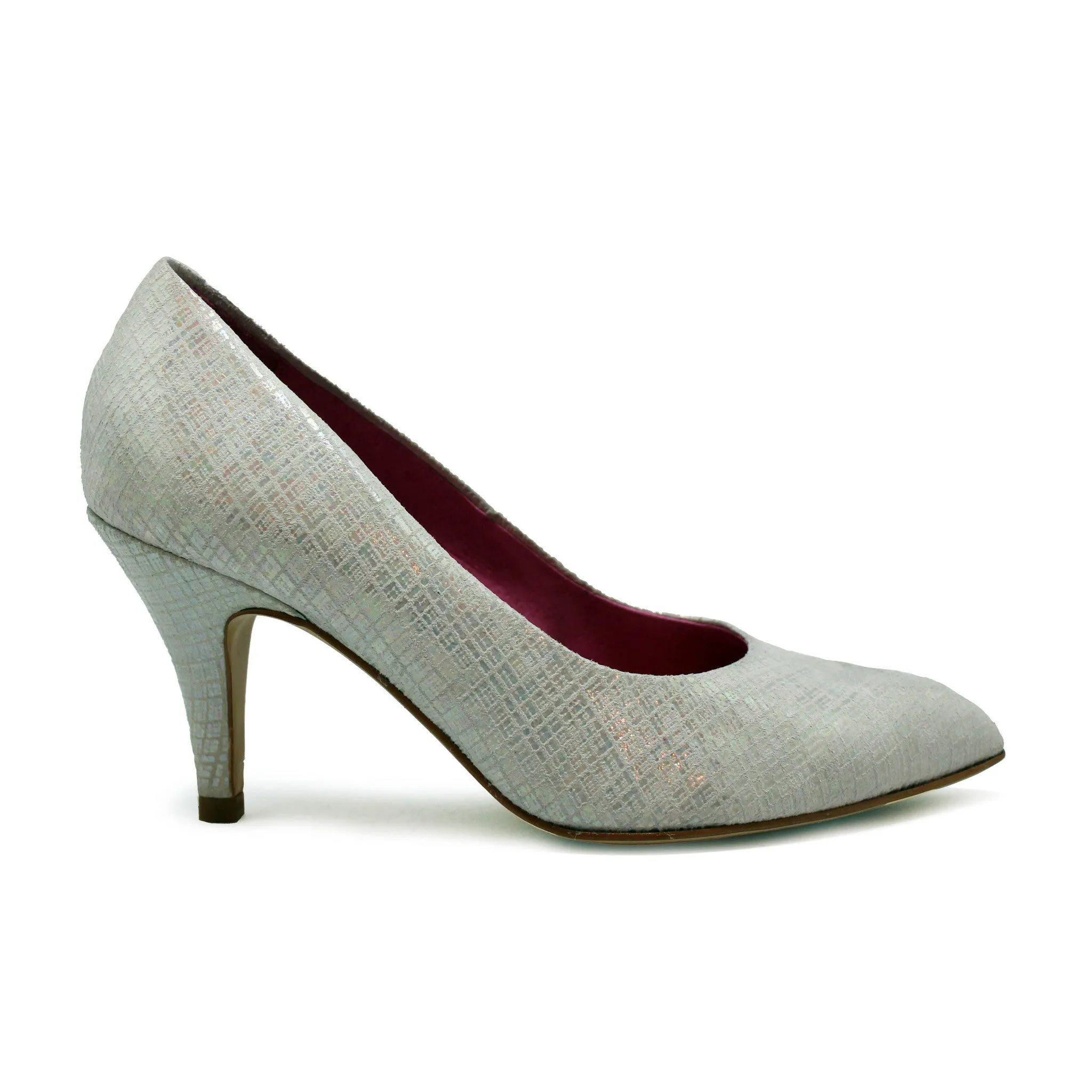 Zut - White -Silver Square