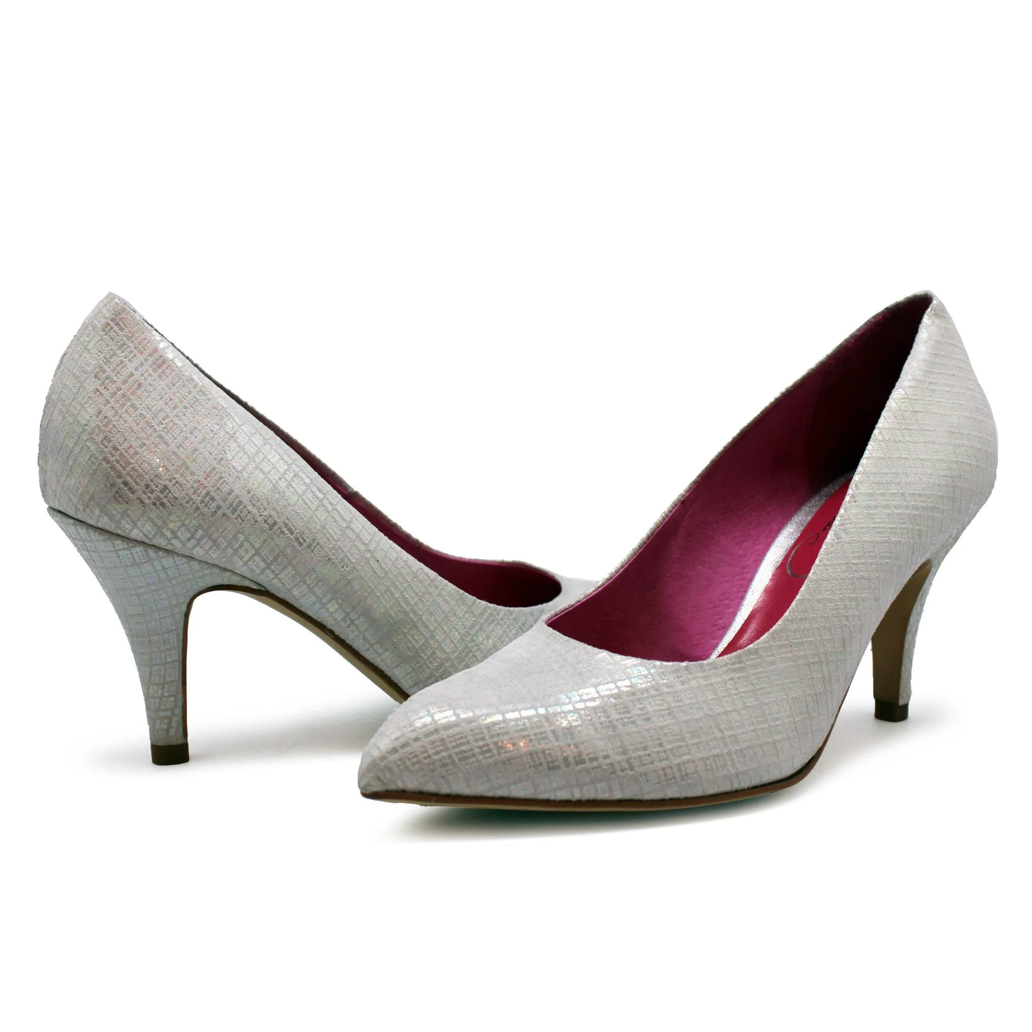 Zut - White -Silver Square